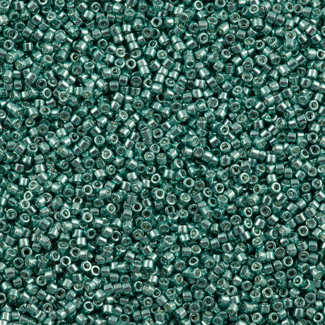 25g Miyuki Delica Seed Bead 11/0 Galvanized Turquoise DB415