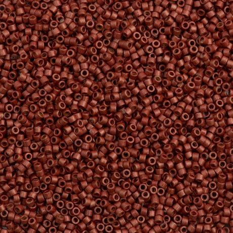 25g Miyuki Delica Seed Bead 11/0 Duracoat Galvanized Matte Berry DB1838F