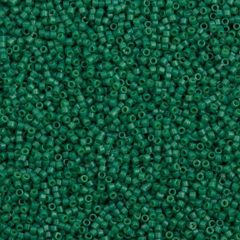 25g Miyuki Delica Seed Bead 11 0 Duracoat Dyed Opaque Spruce Db2127 