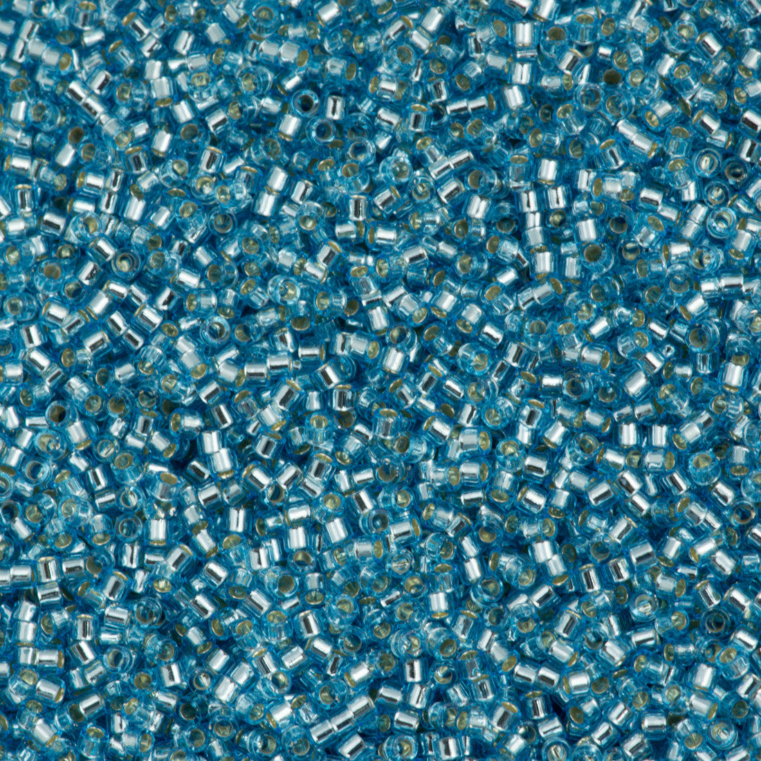 Miyuki Delica Seed Bead 11/0 Silver Lined Aqua 2-inch Tube DB44