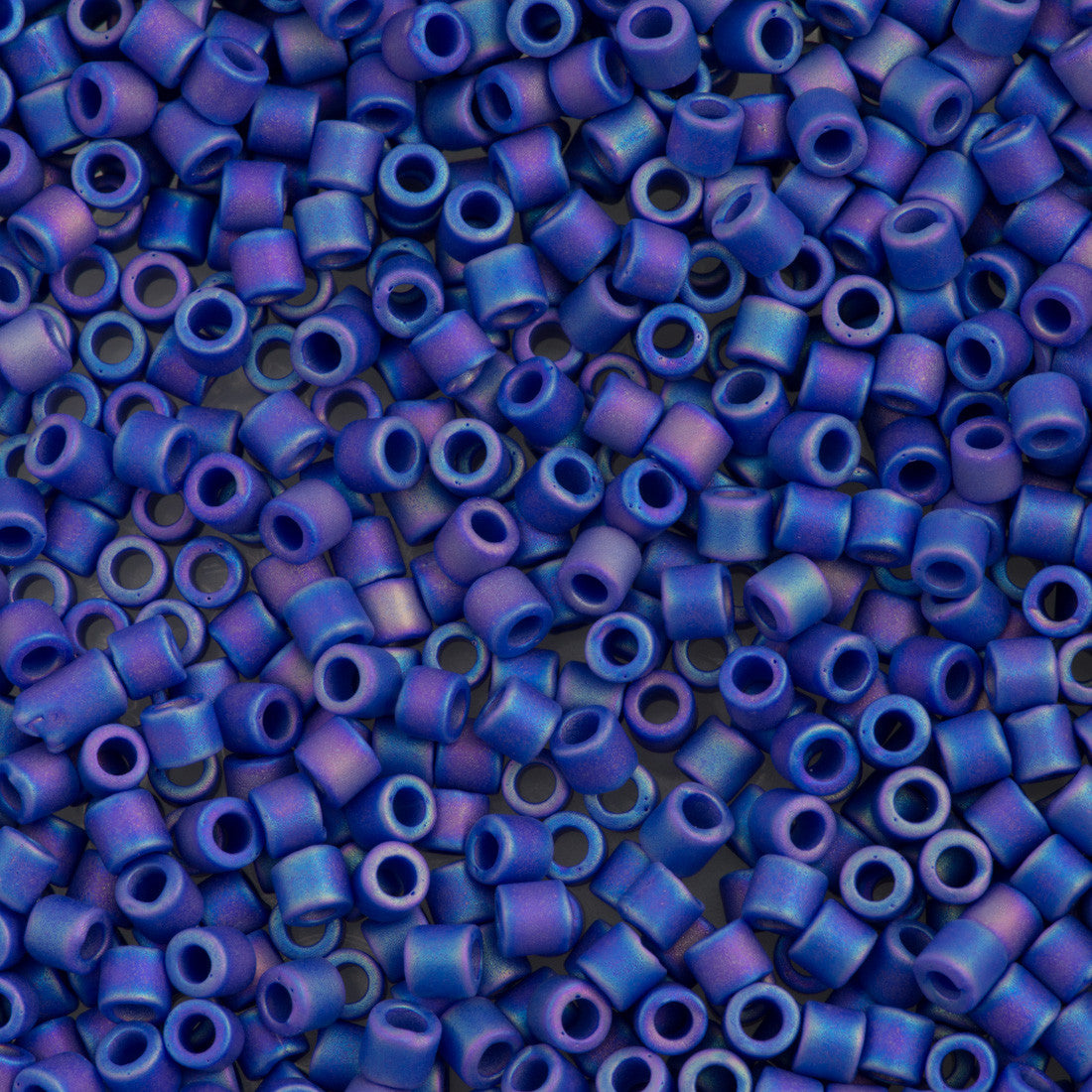 Miyuki Delica Seed Bead 8/0 Opaque Matte Cobalt AB 6.7g Tube DBL880