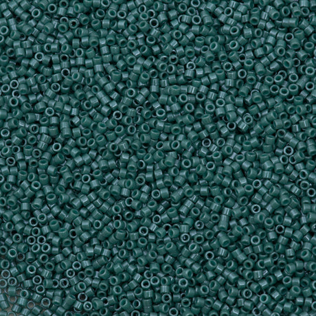 Miyuki Delica Seed Bead 11/0 Opaque Glazed Luster Teal 2-inch Tube DB264