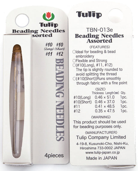 4 Tulip Assorted Size Beading Needles