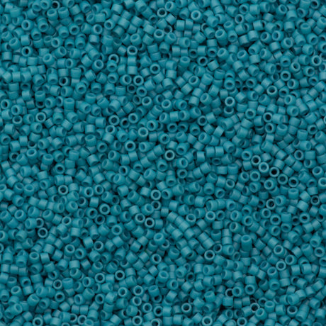 Miyuki Delica Seed Bead 11/0 Matte Opaque Dyed Dark Capri 2-inch Tube DB798