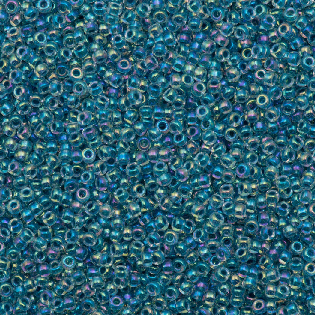 Miyuki Round Seed Bead 11/0 Inside Color Lined Light Blue AB 22g Tube (279)