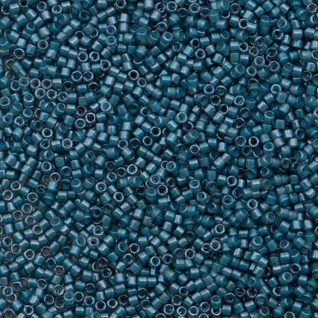 Miyuki Delica Seed Bead 11/0 Luminous Dusk Blue 2-inch Tube DB2054