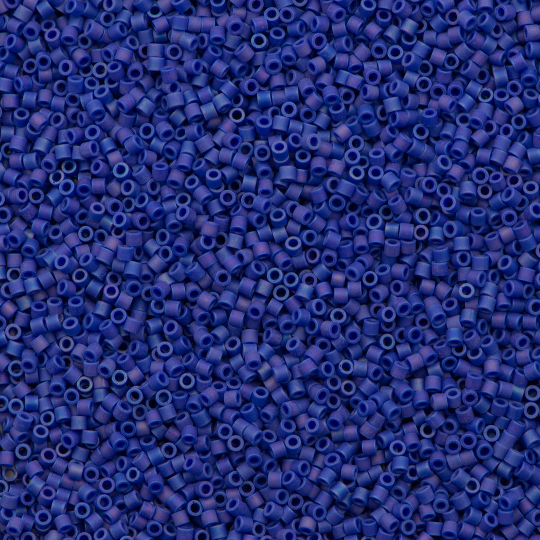 Miyuki Delica Seed Bead 15/0 Matte Cobalt 2-inch Tube DBS880