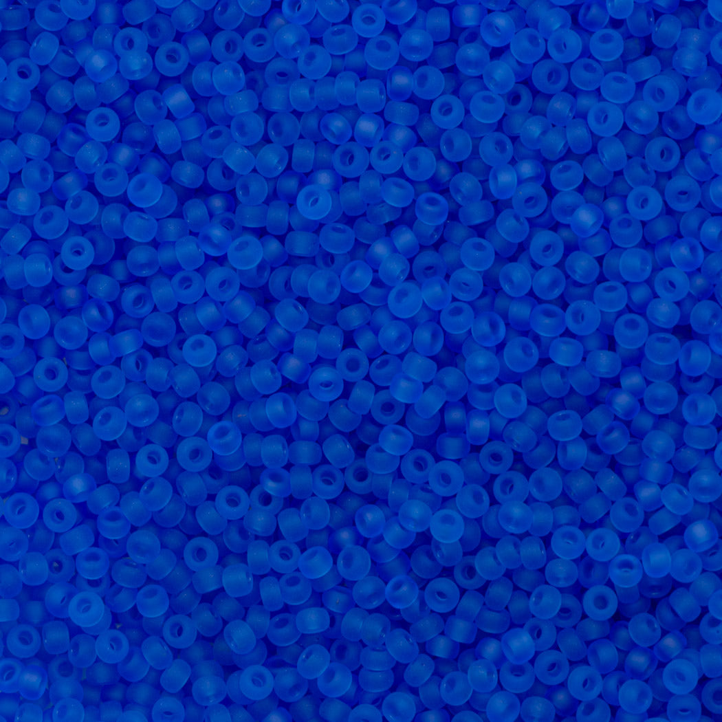 Miyuki Round Seed Bead 6/0 Matte Blue 20g Tube (150F)