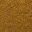 Miyuki Round Seed Bead 15/0 Matte 24kt Gold Plated 2-inch Tube (191F)