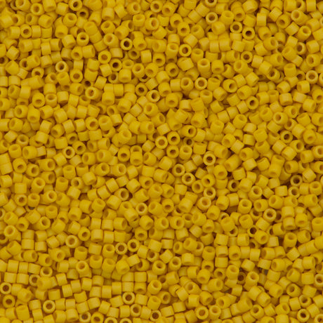 25g Miyuki Delica Seed Bead 11/0 Matte Opaque Glazed Pineapple DB2284