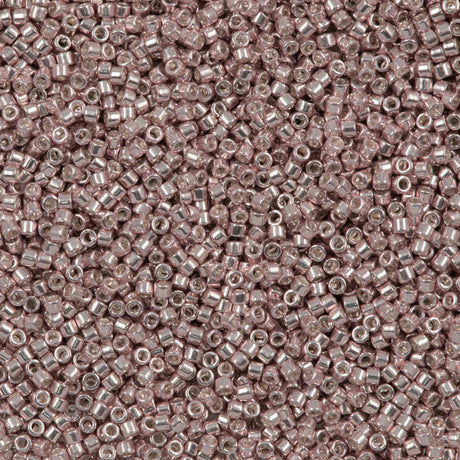 25g Miyuki Delica Seed Bead 11/0 Galvanized Dyed Blushing Steel DB417