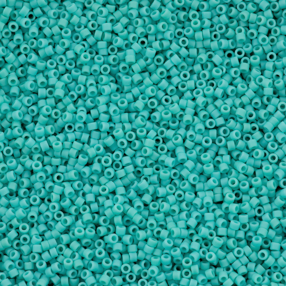 25g Miyuki Delica Seed Bead 11/0 Opaque Matte Dark Sea Foam DB1586