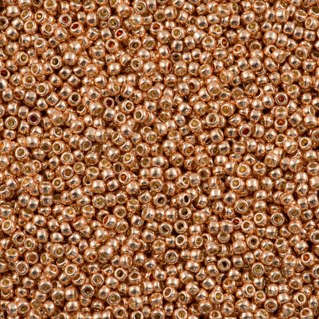 50g Toho Round Seed Bead 11/0 Permanent Finish Galvanized Rose Gold (551PF)