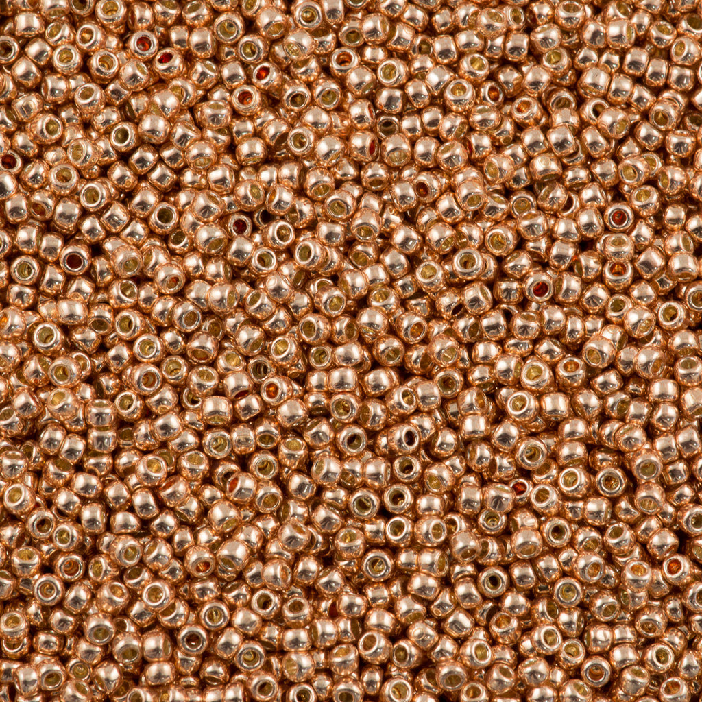 Toho Demi Round Seed Beads, Thin 8/0 (3mm) size, #712 Metallic Gold (7.4 Grams)