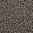 Toho Round Seed Bead 8/0 Metallic Matte Antique Silver 2.5-inch tube (566)