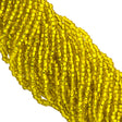 Czech Seed Bead Yellow Silver Lined 1/2 Hank 11/0 (87010)