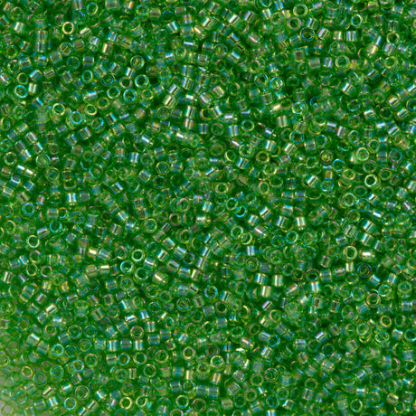 25g Miyuki Delica Seed Bead 11/0 Dark Peridot AB DB1246