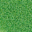 Miyuki Delica Seed Bead 11/0 Transparent Matte Lime AB 2-inch Tube DB1281