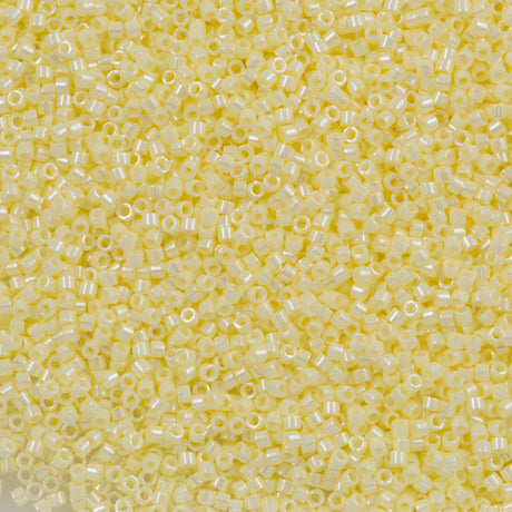 25g Miyuki Delica Seed Bead 11/0 Opaque Luster Whipped Butter DB1531