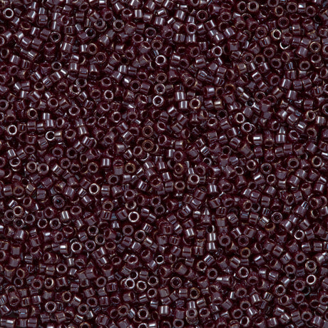 25g Miyuki Delica Seed Bead 11/0 Opaque Luster Espresso Bean DB1565