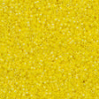 25g Miyuki Delica seed bead 11/0 Opaque Yellow AB DB160