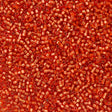 25g Miyuki Delica Seed Bead 11/0 Duracoat Dyed Silver Lined Clementine DB2158