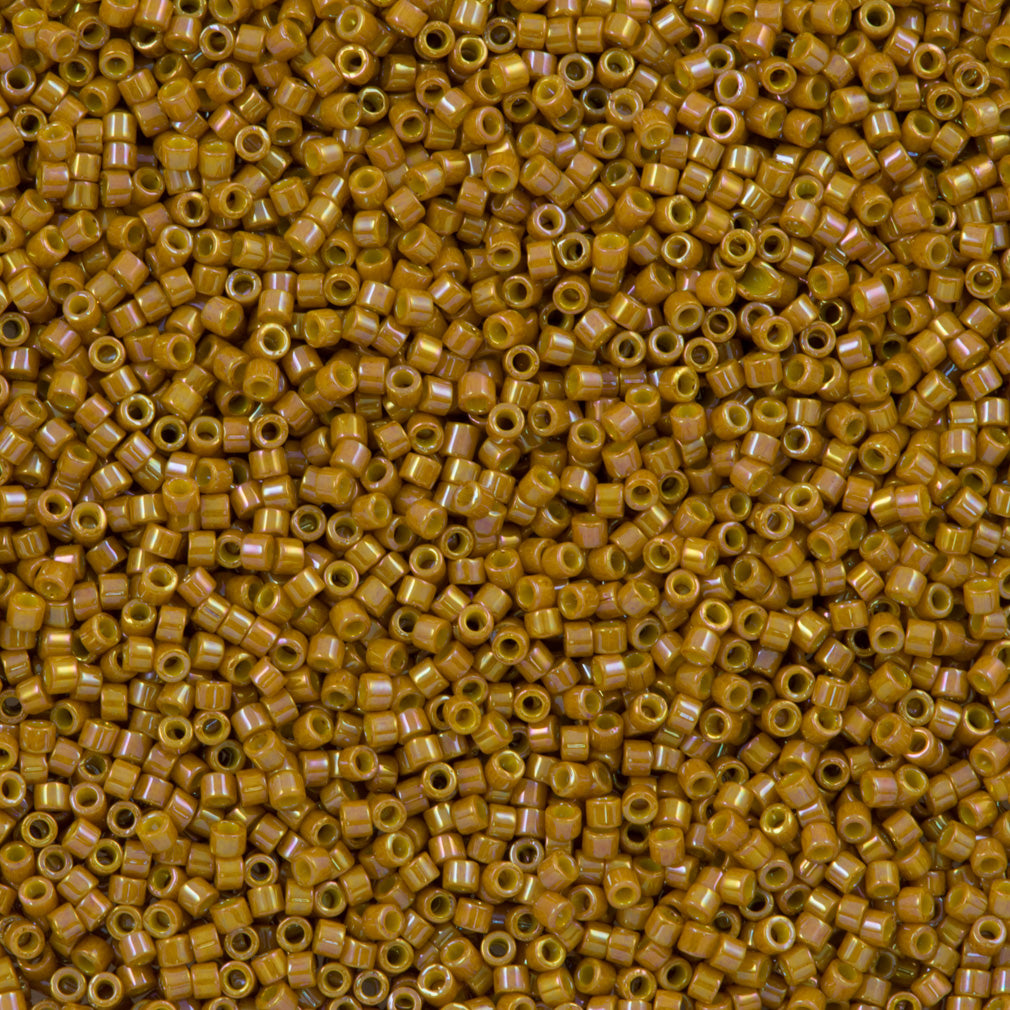 25g Miyuki Delica Seed Bead 11/0 Opaque Glazed Hawthorne AB DB2272