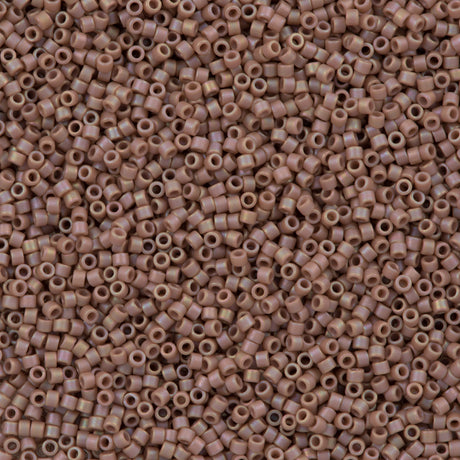 25g Miyuki Delica Seed Bead 11/0 Matte Opaque Glazed Beige AB DB2305