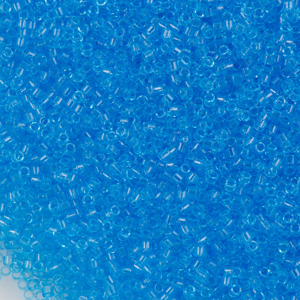 25g Miyuki Delica seed bead 11/0 Transparent Aqua DB706