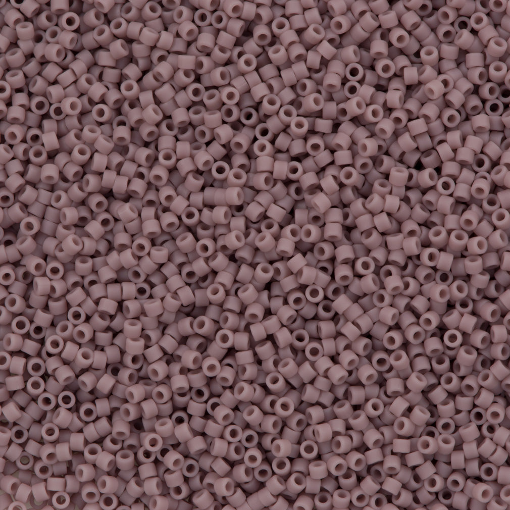 Miyuki Delica Seed Bead 11/0 Matte Opaque Lilac 2-inch Tube DB758