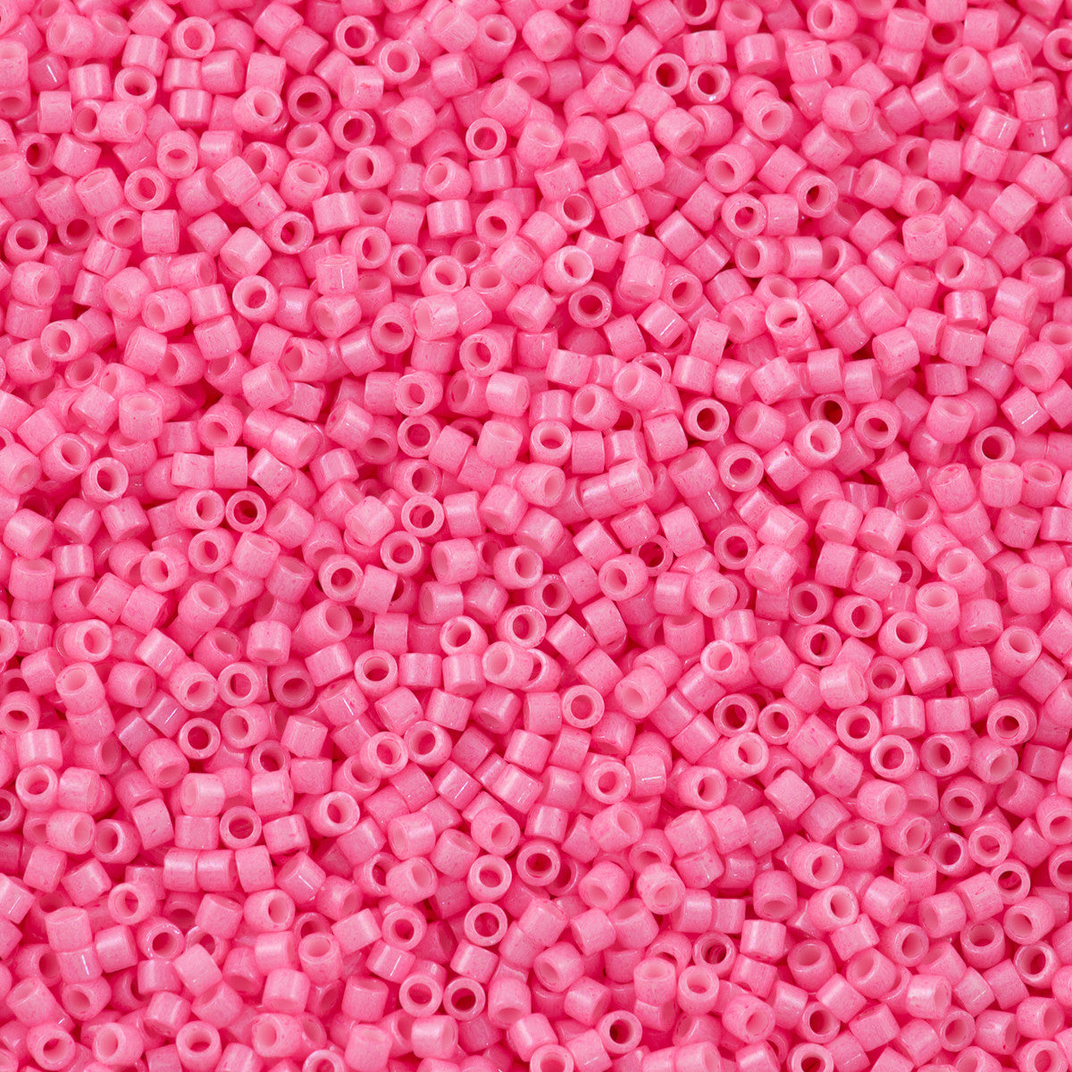 Miyuki Delica Seed Bead 11/0 Opaque Dyed Bright Rose 2-inch Tube DB1371