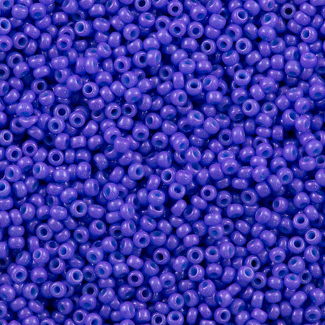 Miyuki Round Seed Bead 8/0 Opaque Dyed Purple 22g Tube (1477)