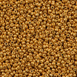 Miyuki Round Seed Bead 15/0 Duracoat Galvanized Yellow Gold 2-inch Tube (4203)