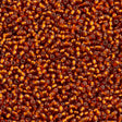 Toho Round Seed Bead 15/0 Silver Lined Burnt Orange 2.5-inch Tube (2208)