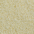 Toho Round Seed Bead 15/0 Luster Buttermilk 2.5-inch Tube (122)