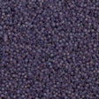 50g Toho Round Seed Bead 11/0 Transparent Matte Tanzanite AB (166DF)