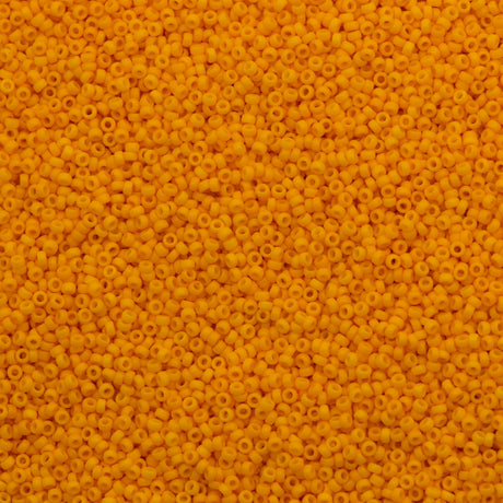 Miyuki Round Seed Bead 11/0 Duracoat Opaque Dyed Light Squash 22g Tube (4453)