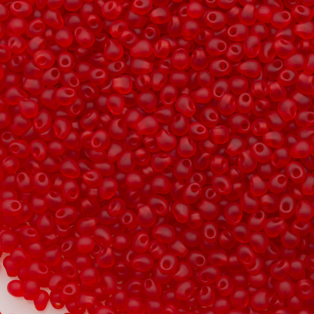 Miyuki Drop Fringe Seed Bead Matte Red 10g (140F)