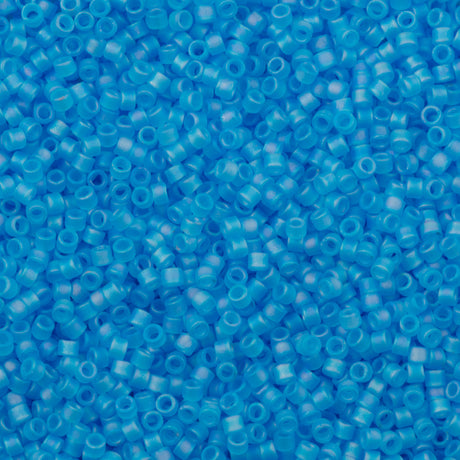 25g Miyuki Delica Seed Bead 11/0 Matte Dark Aqua AB DB1284