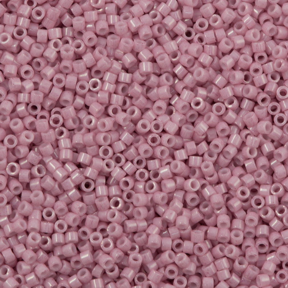 Miyuki Delica Seed Bead 15/0 Opaque Old Rose 2-inch Tube DBS210