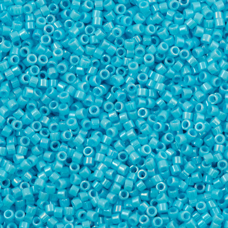 100g Miyuki Delica Seed Bead 11/0 Opaque Sky Blue AB DB215