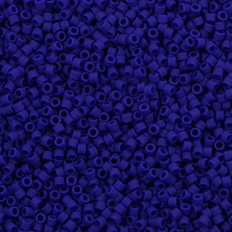 100g Miyuki Delica Seed Bead 11/0 Matte Opaque Cobalt DB756