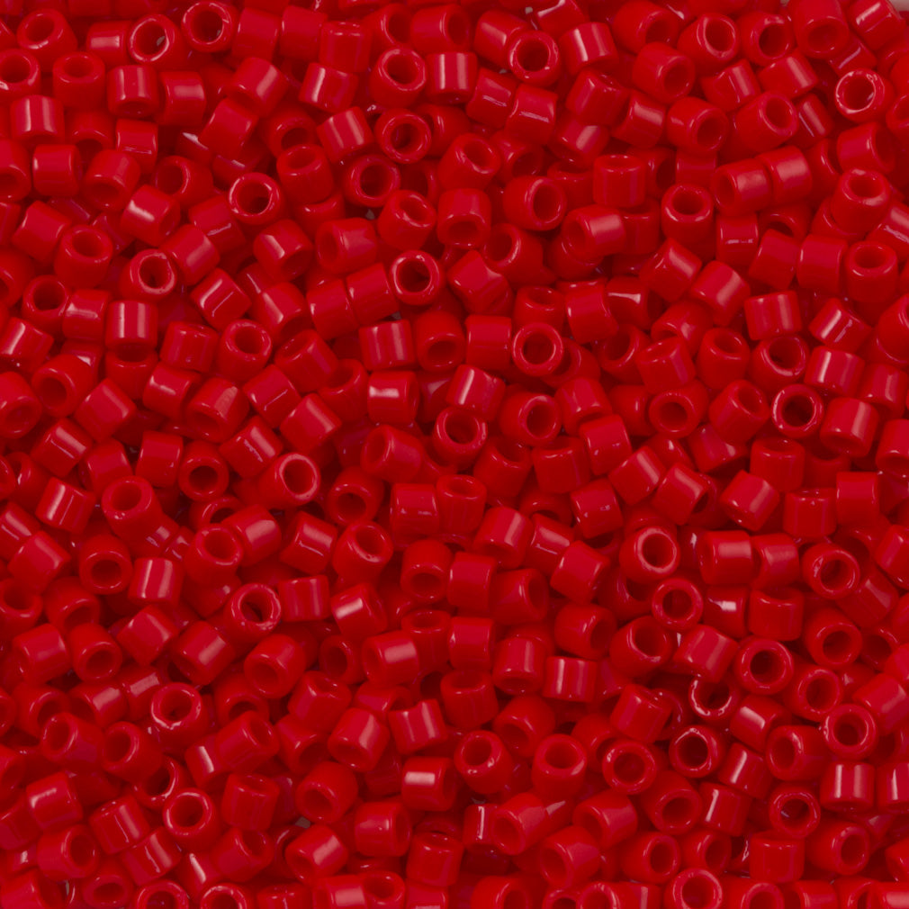 Miyuki Delica Seed Bead 10/0 Opaque Red 7g Tube DBM723