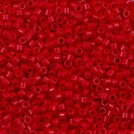 Miyuki Delica Seed Bead 10/0 Opaque Red 7g Tube DBM723