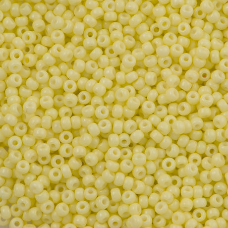 Miyuki Round Seed Bead 8/0 Duracoat Opaque Light Lemon Ice 22g Tube (4451)