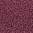 50g Miyuki Round Seed Bead 11/0 Opaque Matte Dyed Old Rose (2046)