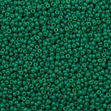 50g Miyuki Round Seed Bead 11/0 Duracoat Opaque Spruce (4477)