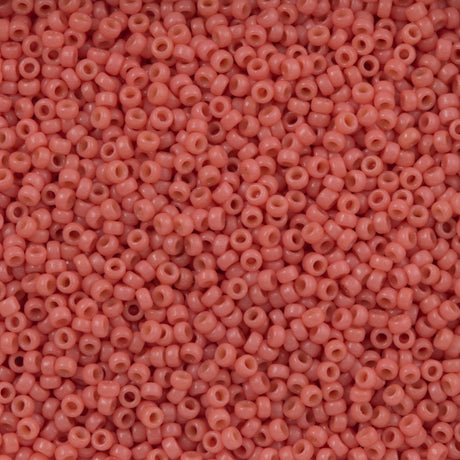 Miyuki Round Seed Bead 15/0 Duracoat Opaque Light Watermelon 2-inch Tube (4464)