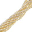 100 Czech 2mm Round Cream Glass Pearl Beads