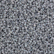 25g Miyuki Delica Seed Bead 11/0 Opaque Matte Ghost Gray AB DB1598